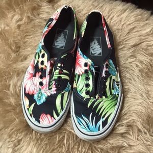 *SOLD* Floral vans sneakers